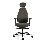 Sit And Move Therapod X Hoofdsteun - Donkergrijs Wolvilt - Bureaustoel