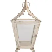 Clayre & Eef Lantaarn 26x26x47 cm ijzer glas