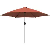 vidaXL Parasol met metalen paal 300 cm terracottakleurig