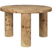 Ferm Living Post salontafel small Ø65 cm Burl veneer