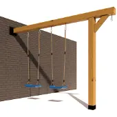 Buitenspeelgoed Keupink Houten Aanbouwschommel Douglas BK Duck