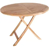 Ebuy24 Oline tuintafel Ø100 cm massief teakhout.