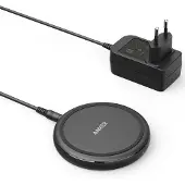 Anker PowerWave II Sense Pad - Draadloze oplader met adapter - 15 Watt - Fabric Black