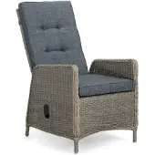 Denza Furniture Rennes dining wicker tuinstoel | wicker | verstelbaar | Ash Grey 1 persoon