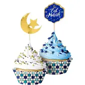 Boland - Set cupcakedecoratie 'Eid Mubarak' - Geen thema - Ramadan versiering