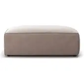 Decotique Grand Voetenbank - Voetenbanken Fluweel Dusk Beige - 11102509