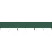 vidaXL Windscherm 6-panelen 800x160 cm stof groen