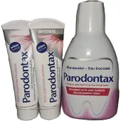 Parodontax Trio 2 X 75ml 500ml Mondwater Whitening Set