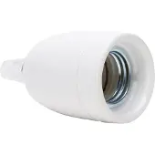 Kopp Lamphouder E27 Porselein Met Trekontlasting Wit