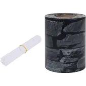 vidaXL Privacystrip steen-look 35x0,19 m PVC grijs
