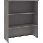 vidaXL Opzetkast HAMAR 85x35x100 cm massief grenenhout lichtgrijs