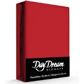 Day dream Hoeslaken - katoen - rood - 80x200 cm