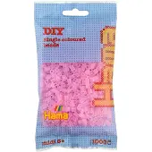 HAMA Beads Hama - 1 000 standaard MIDI parels (Ø5 mm) Transparant roze