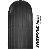 Impac Buitenband 400 x 100 (4.00-8) zwart lijnprofiel