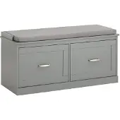 SoBuy Banc à chaussures Gris clair 100x48x38cm