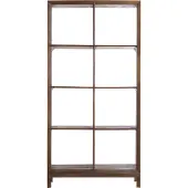Light & Living Sondrio wandkast open - hout mat donkerbruin