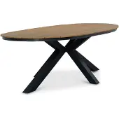 Lesli Living Arezzo tuintafel ovaal polywood teaklook 240x110 cm