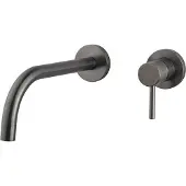 Wiesbaden Afbouwdeel Wastafelkraan Slim Eenhendel Met Coldstart Gunmetal