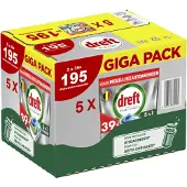 Dreft 5x Vaatwastabletten Platinum All In One Original 39 Stuks