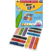 BIC - Kids Plastidecor Triangle waskrijtjes - 144 stuks - 30m+