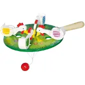 Goki Spel - Pikkende Kippen - Hout