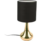 Home Deco Factory Zwarte touchlamp