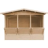 Timbela M150A - Houten marktkraam - 6 m² -263x336xH232 cm
