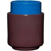 Hubsch Deux Pots bloempotten/vazen paars/blauw - 211912