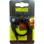 Mirage Zadelpenklem alu 31.8 zwart