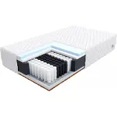 FDM LAVAL MAX Matras 140x200 cm - Hoogte 26 cm H2 en H4 - Pocketvering Matrassen - Dubbelzijdig - 7 zones - Antiallergisch