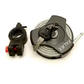 Verstegen en Van Zuiden multi function oprolslot. 100cmx4mm kabel, zwart