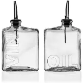 Versa Azijn En Olie Flesjes 2 Stuks (6 x 18,5 x 10 cm)