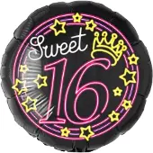 Paper Dreams Neon folieballon sweet 16 !