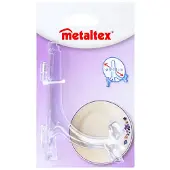 Metaltex bordenhouder 9-18 cm acryl/transparant