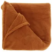 Unique living plaid claudi 130x160cm leather brown