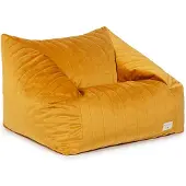 Nobodinoz Chelsea Velvet zitzak Farniente Yellow