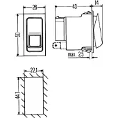 Hella 6RH 007 832-741 Schakelaar