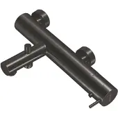 Qisani Badthermostaat flow geborsteld gun metal