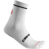 Castelli Sokken Entrata 13 Wit Zwart, Maat Z/M