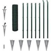 vidaXL Stalen draadhek, 10x1,2 meter, groen
