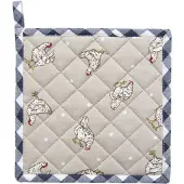 Clayre & Eef Blauwe Pannenlap LCH45BL