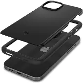 Spigen Thin Fit Backcover voor de Apple iPhone 15 - Zwart