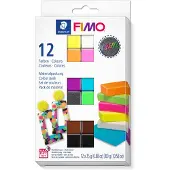 Fimo effect - ovenhardende boetseerklei - colour pack 12 neon kleuren