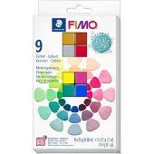 Fimo ovenhardende boetseerklei - colour pack 9 kleuren Mixing mica