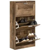 SoBuy Armoire à Chaussures Fine 60x23x115cm Bois Foncé