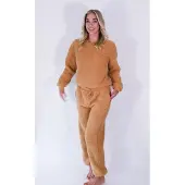 Lingadore Night Fashion Fluffy | Maat: XXL | Kleur: Bruin