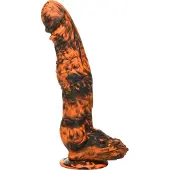 Creature Cocks Sabretooth - Silicone Dildo - Orange/Black