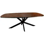 Tower Living Silvi diningtable 240x110 - black (Zwart, 240x110x78cm)