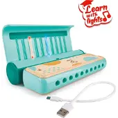 Hape Learn With Lights Harmonica Groen