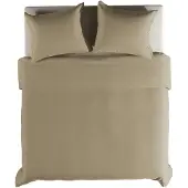 Heckett Living Yellow Dekbedovertrek Cialda Pale Khaki 240x200-220 cm 100% Katoen